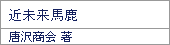 近未来馬鹿/唐沢商会